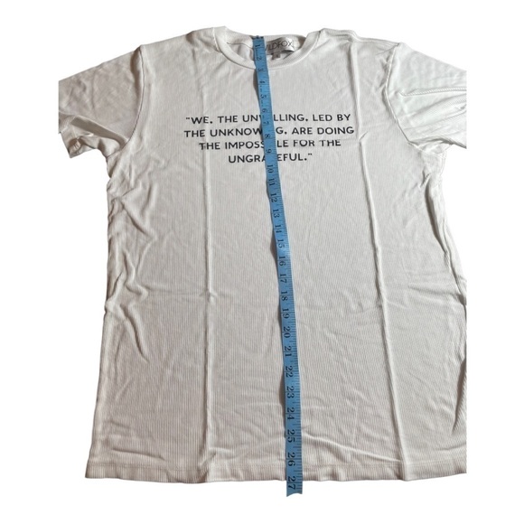 𝅺WILDFOX We the Unwilling Boyfriend Tee White/black - Picture 4 of 9